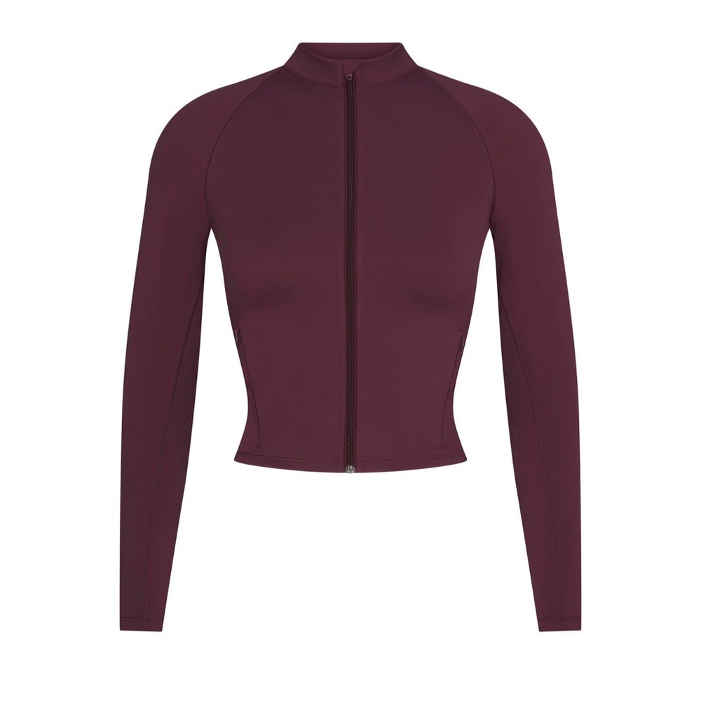 Skims x Nike mock neck zip up